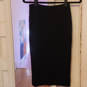 American Apparel Classic Black Ponte Pencil Skirt